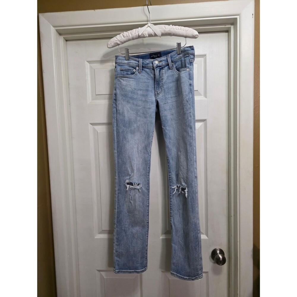 Lucky Brand Mid-Rise Sweet Straight Distressed (4/27)